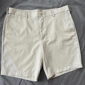 Grand Slam Shorts Mens Cream/Khaki Chino Golf Golfer Outdoors Casual Size 40
